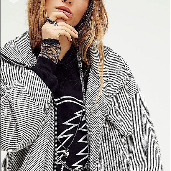 Free People Shane Slouchy Bomber - Picture 2 of 3